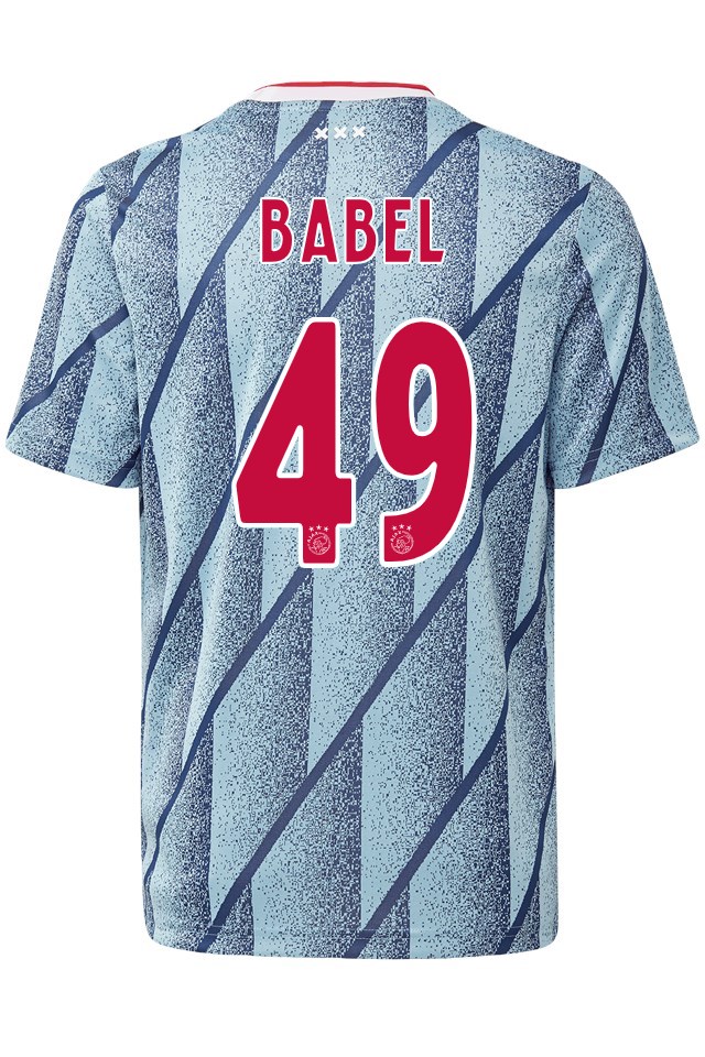 Ajax Away Kit Soccer Jersey Ryan Babel #49 2020/21